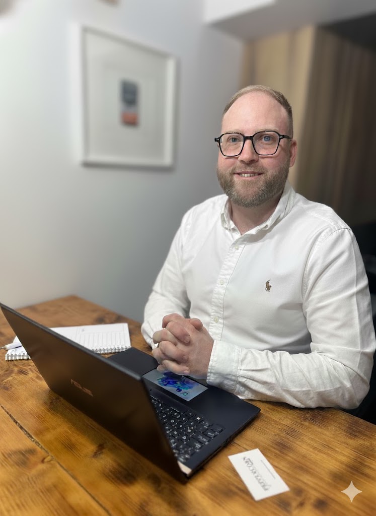 A professional and friendly headshot of Phil Tracey, mortgage advisor at Peppercorn Finance.